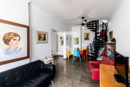 Sala de apartamento para alugar com 3 quartos, 140m² em Enseada, Guarujá