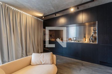 Sala/Cozinha de kitnet/studio à venda com 1 quarto, 62m² em Vila Nova Conceição, São Paulo