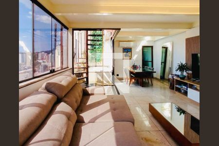 Sala de apartamento à venda com 2 quartos, 172m² em Serra, Belo Horizonte