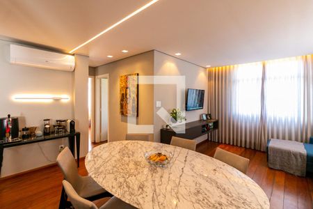 Sala de apartamento à venda com 3 quartos, 81m² em Jardim America, Belo Horizonte