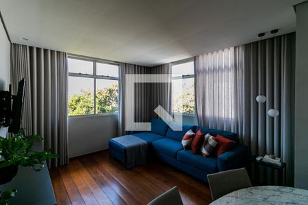 Sala de apartamento à venda com 3 quartos, 81m² em Jardim America, Belo Horizonte