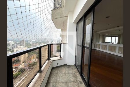 Varanda da Sala de apartamento para alugar com 4 quartos, 230m² em Vila Clementino, São Paulo