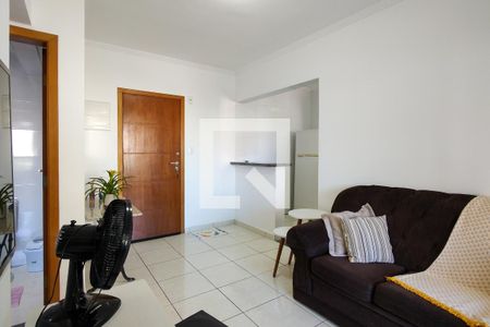 Sala de apartamento para alugar com 1 quarto, 53m² em Aviação, Praia Grande