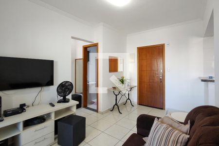 Sala de apartamento para alugar com 1 quarto, 53m² em Aviação, Praia Grande