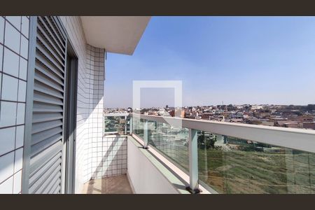 Varanda suite  de apartamento à venda com 3 quartos, 105m² em Cabral, Contagem