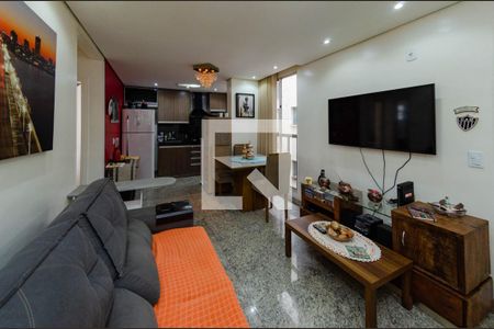 Sala de apartamento à venda com 2 quartos, 50m² em Estrela do Oriente, Belo Horizonte