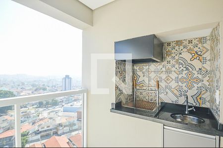 Varanda gourmet de apartamento à venda com 1 quarto, 58m² em Vila Caminho do Mar, São Bernardo do Campo