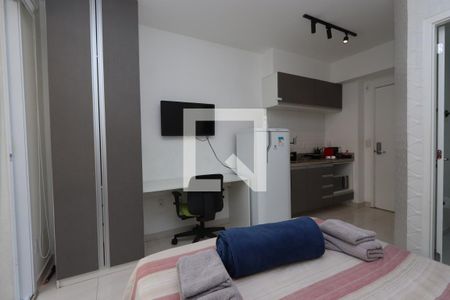 Studio - ambiente quarto de kitnet/studio para alugar com 1 quarto, 24m² em Centro Histórico de São Paulo, São Paulo