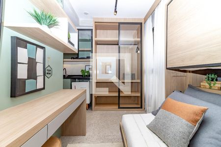 Sala / Quarto de kitnet/studio para alugar com 1 quarto, 18m² em Perdizes, São Paulo