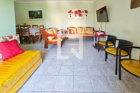 Sala de apartamento para alugar com 3 quartos, 92m² em Jardim Tres Marias, Guarujá