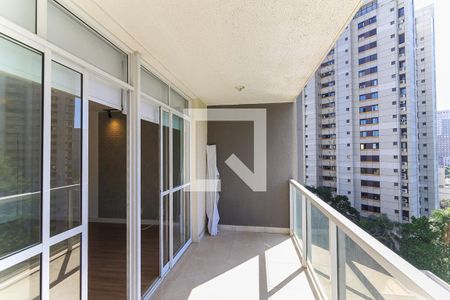 Varanda da Sala de apartamento para alugar com 1 quarto, 35m² em Real Parque, São Paulo