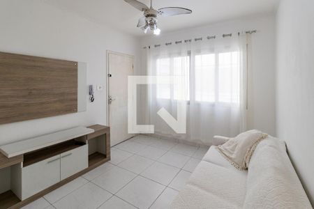 Sala de apartamento para alugar com 2 quartos, 50m² em Jardim Tejereba, Guarujá