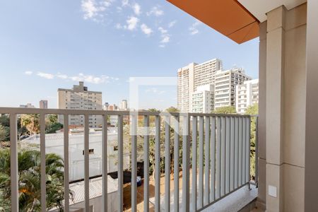 Varanda de apartamento à venda com 1 quarto, 45m² em Chácara Santo Antônio (zona Sul), São Paulo