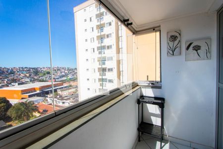 Varanda da sala de apartamento para alugar com 3 quartos, 74m² em Vila Nossa Senhora das Vitorias, Mauá