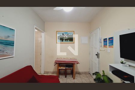 Sala de apartamento para alugar com 1 quarto, 36m² em Canto do Forte, Praia Grande