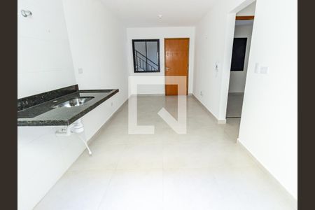 Sala/Cozinha de apartamento à venda com 2 quartos, 39m² em Chácara Mafalda, São Paulo