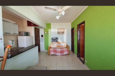 sala de apartamento para alugar com 1 quarto, 45m² em Guilhermina, Praia Grande