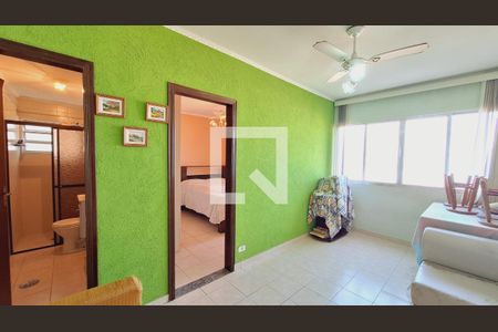 sala de apartamento para alugar com 1 quarto, 45m² em Guilhermina, Praia Grande