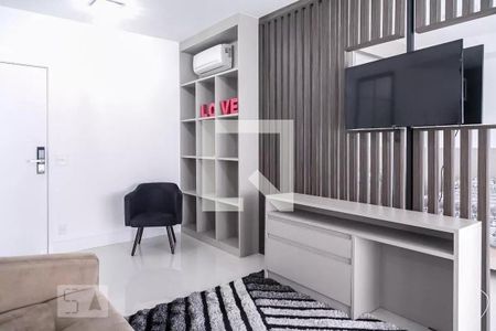 Sala de apartamento à venda com 1 quarto, 55m² em Vila Gertrudes, São Paulo