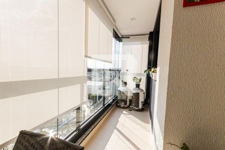 Varanda da Sala de apartamento à venda com 2 quartos, 60m² em Parque das Nações, Santo André