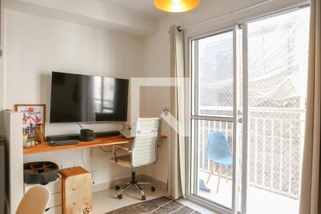 Sala e Cozinha de apartamento à venda com 1 quarto, 37m² em Bom Retiro, São Paulo