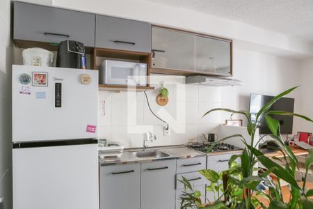 Sala e Cozinha de apartamento à venda com 1 quarto, 37m² em Bom Retiro, São Paulo