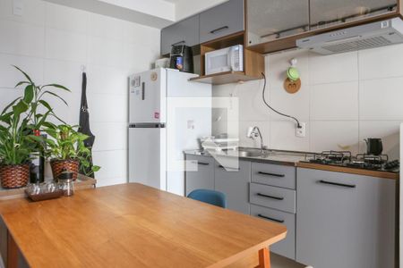 Sala e Cozinha de apartamento à venda com 1 quarto, 37m² em Bom Retiro, São Paulo