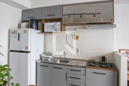 Sala e Cozinha de apartamento à venda com 1 quarto, 37m² em Bom Retiro, São Paulo
