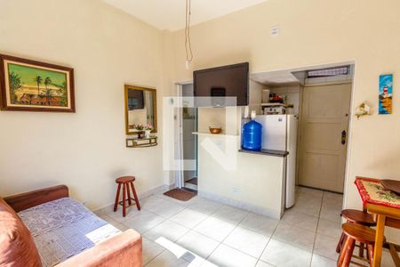 Sala/Quarto de apartamento para alugar com 1 quarto, 23m² em Ocian, Praia Grande