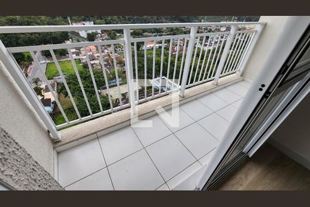 Varanda da Sala de apartamento para alugar com 2 quartos, 45m² em Morro Nova Cintra, Santos