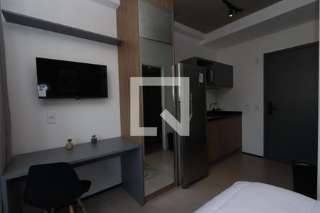 Studio - ambiente quarto de apartamento para alugar com 1 quarto, 20m² em Paraíso, São Paulo