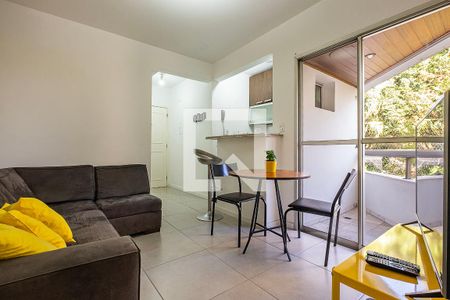 Sala de apartamento à venda com 1 quarto, 45m² em Vila Mariana, São Paulo