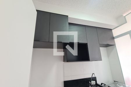 Cozinha de kitnet/studio para alugar com 1 quarto, 27m² em Jardim Independência, São Paulo