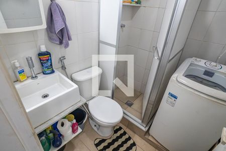 Banheiro de kitnet/studio à venda com 1 quarto, 29m² em Santa Teresa, Rio de Janeiro