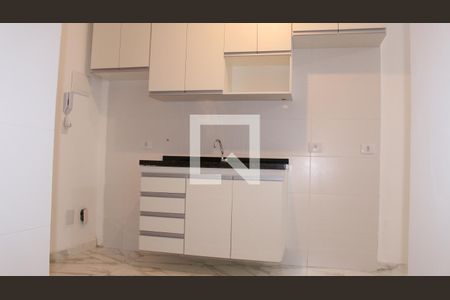 Sala/Cozinha de apartamento à venda com 1 quarto, 35m² em Chácara Mafalda, São Paulo