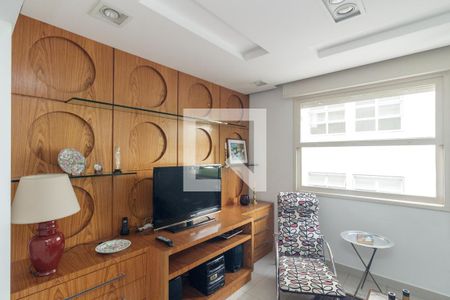 Sala de TV - Quarto Reversível de apartamento à venda com 2 quartos, 159m² em Higienópolis, São Paulo