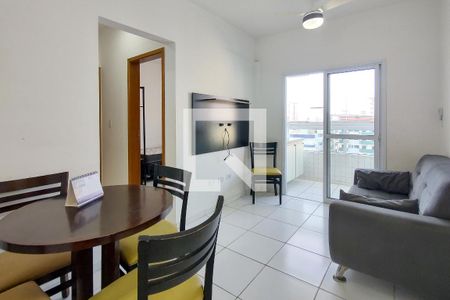 Sala de apartamento para alugar com 2 quartos, 60m² em Nova Mirim, Praia Grande