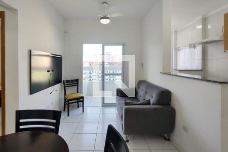 Sala de apartamento para alugar com 2 quartos, 60m² em Nova Mirim, Praia Grande