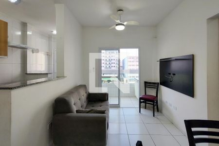 Sala de apartamento para alugar com 2 quartos, 60m² em Nova Mirim, Praia Grande