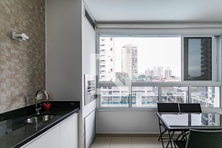 Varanda gourmet de kitnet/studio para alugar com 1 quarto, 42m² em Vila Oliveira, Mogi das Cruzes