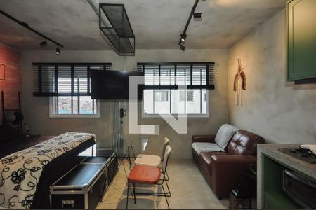 Sala de apartamento à venda com 1 quarto, 24m² em Paraíso do Morumbi, São Paulo