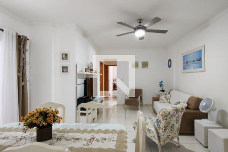 Sala de apartamento para alugar com 3 quartos, 108m² em Canto do Forte, Praia Grande