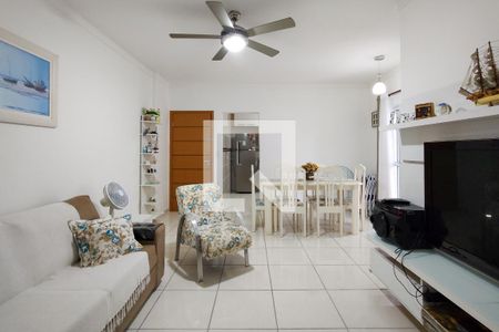 Sala de apartamento para alugar com 3 quartos, 108m² em Canto do Forte, Praia Grande