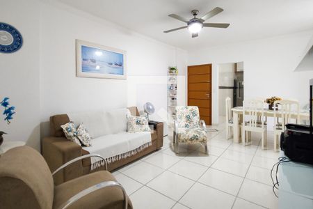 Sala de apartamento para alugar com 3 quartos, 108m² em Canto do Forte, Praia Grande