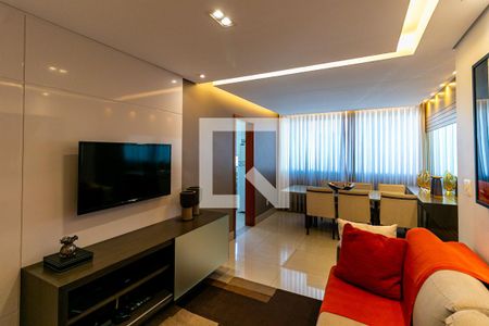 Sala de apartamento à venda com 3 quartos, 105m² em Nova Suíça, Belo Horizonte