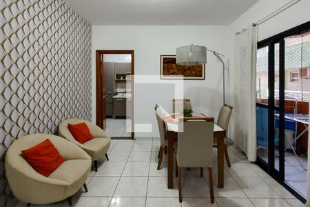 Sala de apartamento para alugar com 2 quartos, 106m² em Canto do Forte, Praia Grande