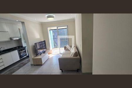 Sala de apartamento para alugar com 2 quartos, 62m² em Marapé, Santos