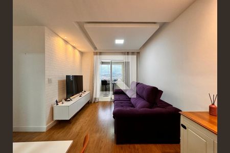 Sala de apartamento à venda com 2 quartos, 53m² em Vila Tibiriçá, Santo André