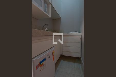 Cozinha de kitnet/studio para alugar com 1 quarto, 25m² em Vila Mariana, São Paulo