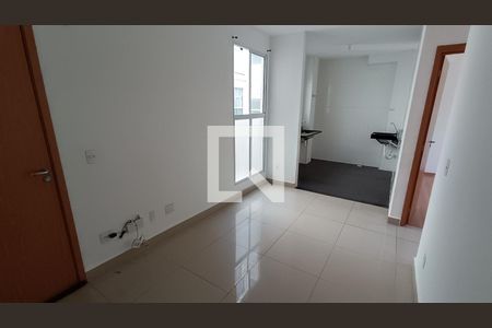 Sala de apartamento para alugar com 2 quartos, 47m² em Caguaçu, Sorocaba